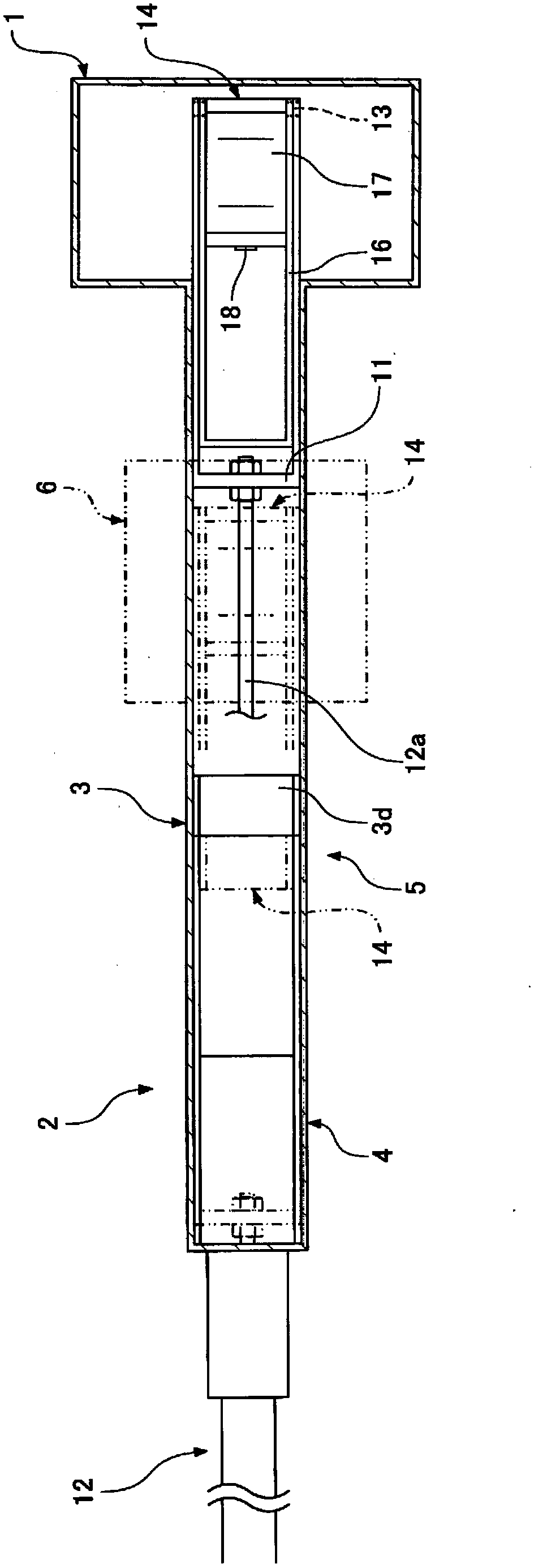 Automatic measurement device for concentration of heavy metal in ash