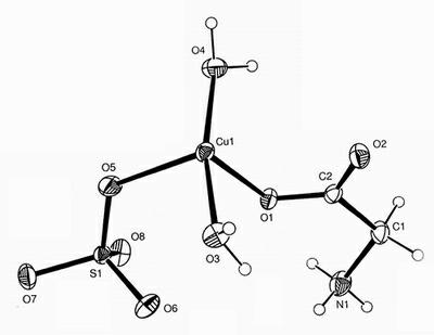 Preparation method of cupric glycinate complex compound