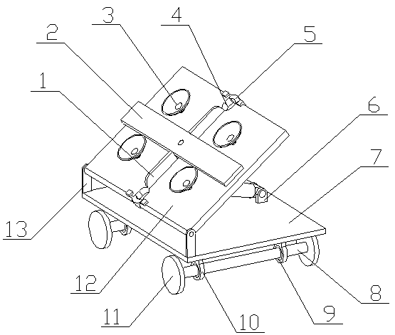 Wall-brick laying device for inner wall in building construction