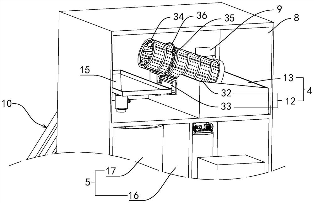 Concrete premixing device and concrete premixing production process