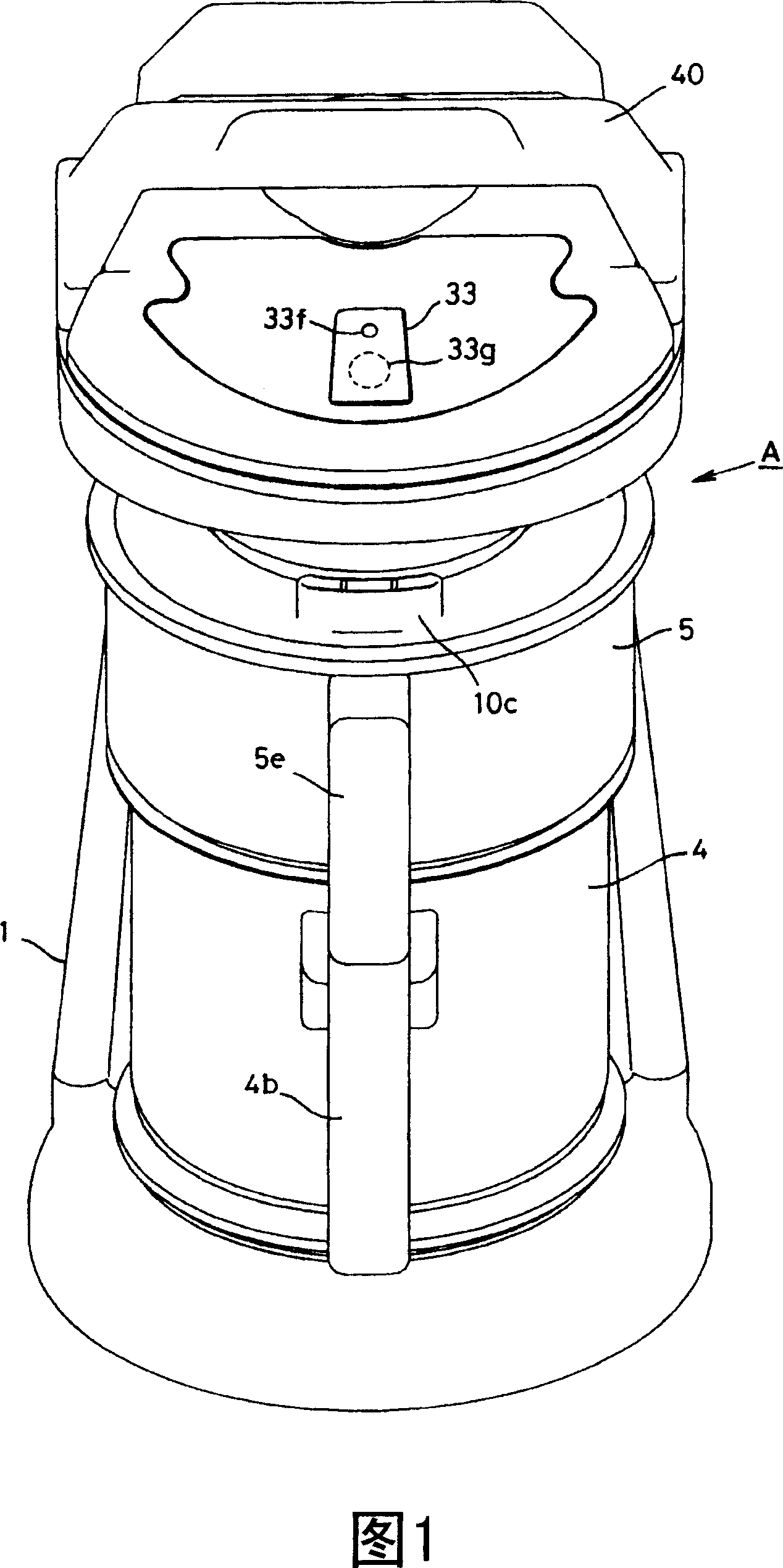 Liquid food cooking method and cooking device