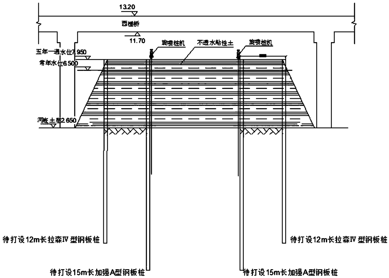 Static piling method using jet grouting pile for disturbing hardpan under limited clearance conditions at tidal waters