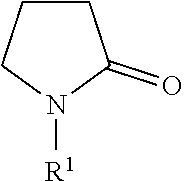 Alkaline hard surface cleaners comprising alkylpyrrolidones