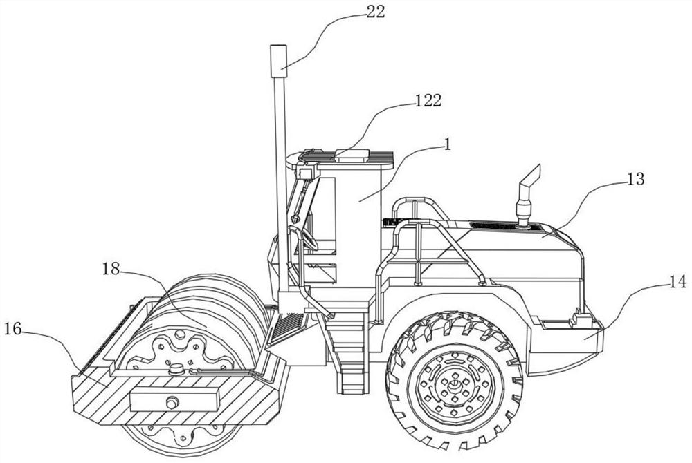 Vehicle-mounted water content automatic detection and spraying integrated equipment