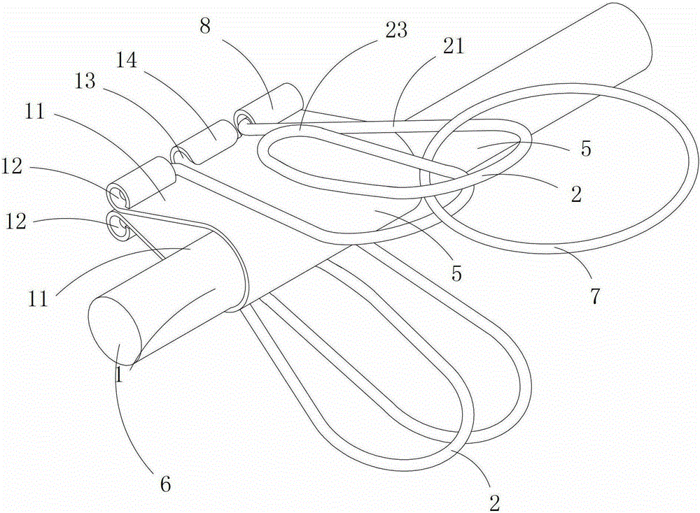 A wired electrical appliance with long tail clips for neatly bundling cables