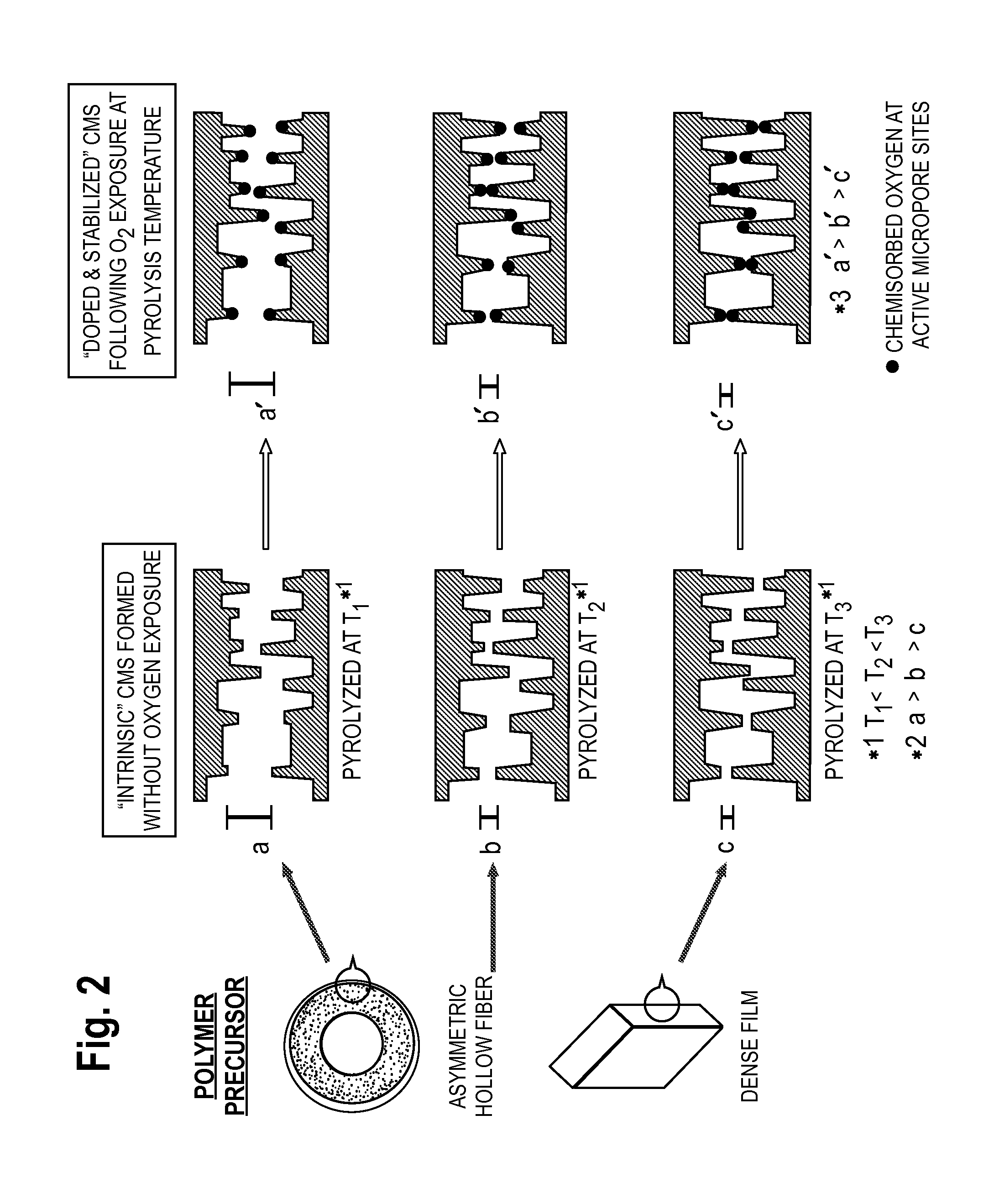 Method for producing carbon molecular sieve membranes in controlled atmospheres