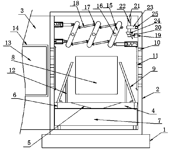 PLC control cabinet convenient for heat dissipation