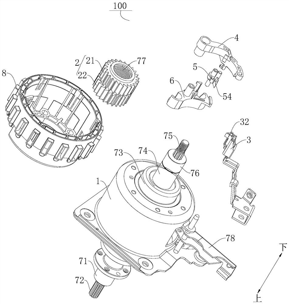 Clutch assembly and washing machine with same