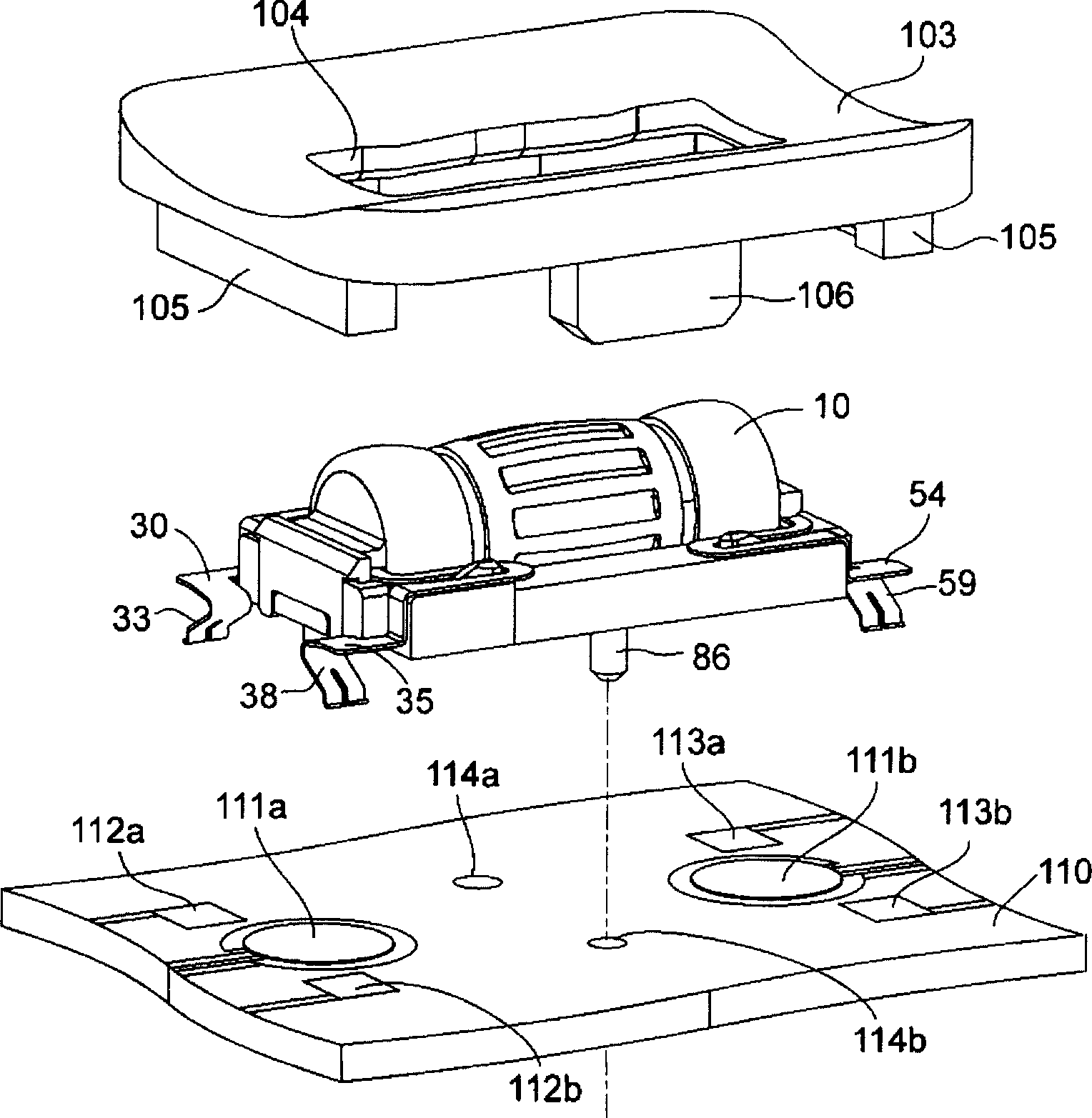 Rotating and pressing operation type electronic component and electronic device using the same