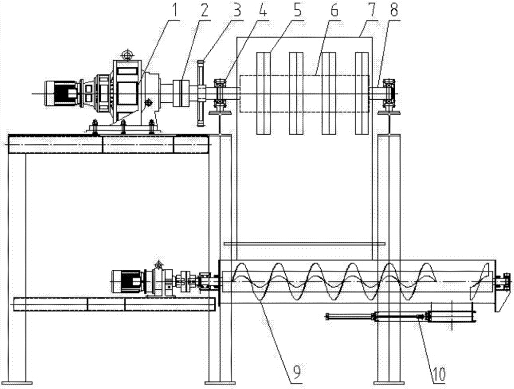 Double-tube type powder quantitative feeding device