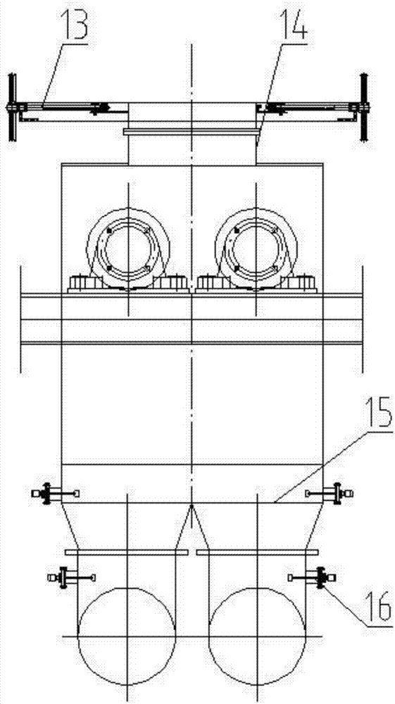 Double-tube type powder quantitative feeding device