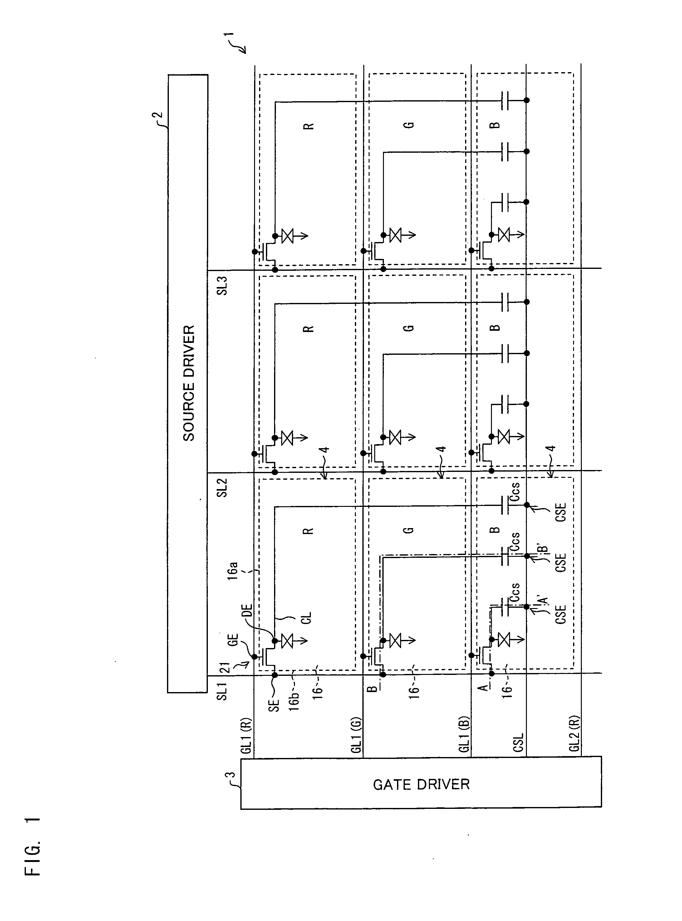 Active matrix substrate, display panel, display device, and electronic apparatus