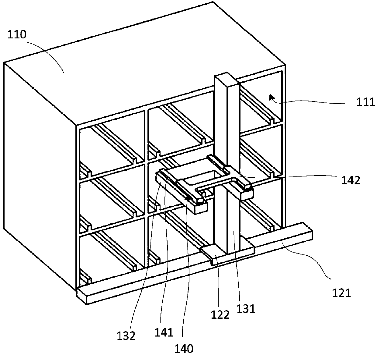 Seaport container stereo storage system and method