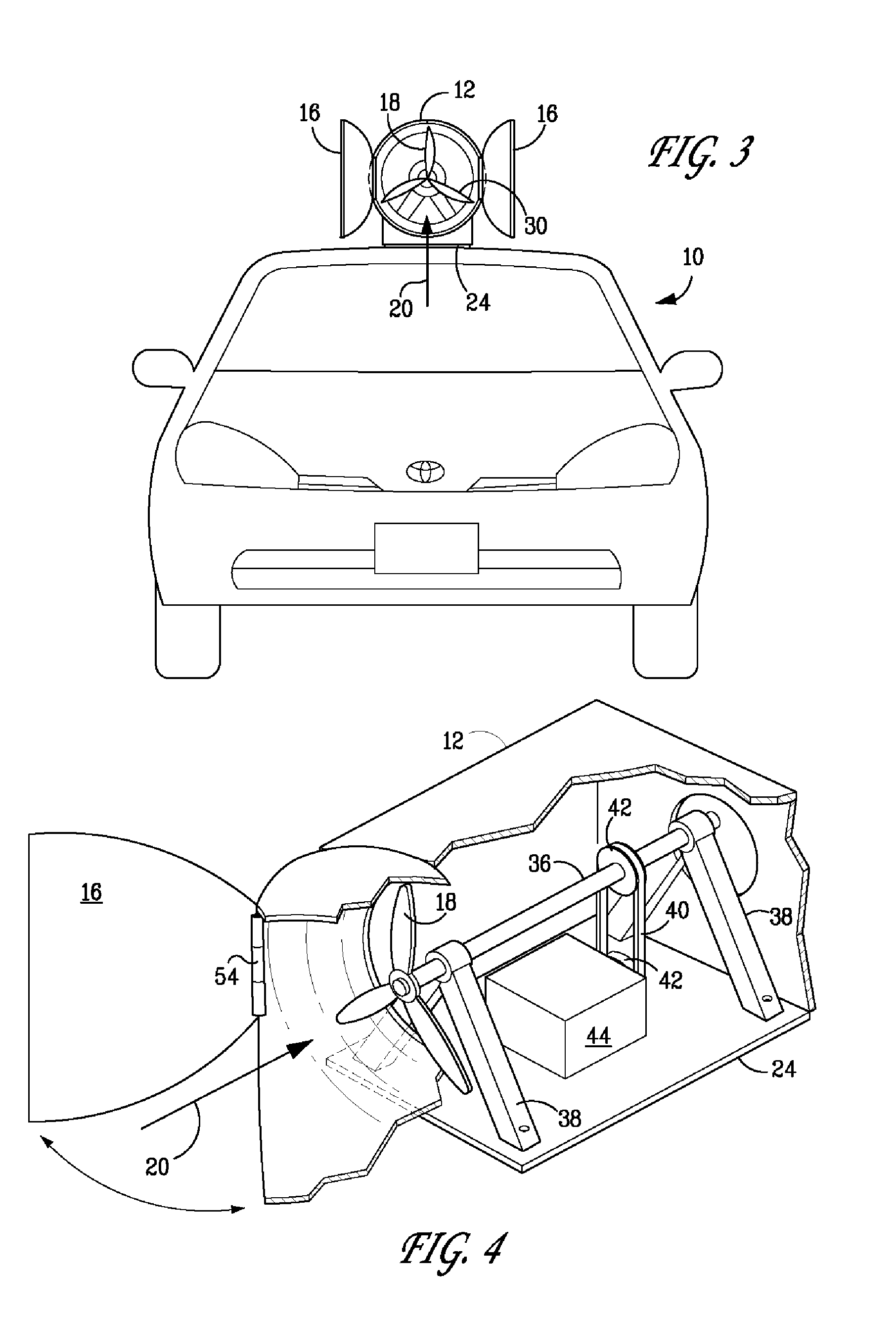 Wind driven generator for powered vehicles