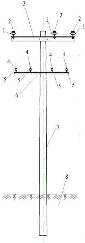 10 kv/380 v combined pole distribution line lightning-proof apparatus