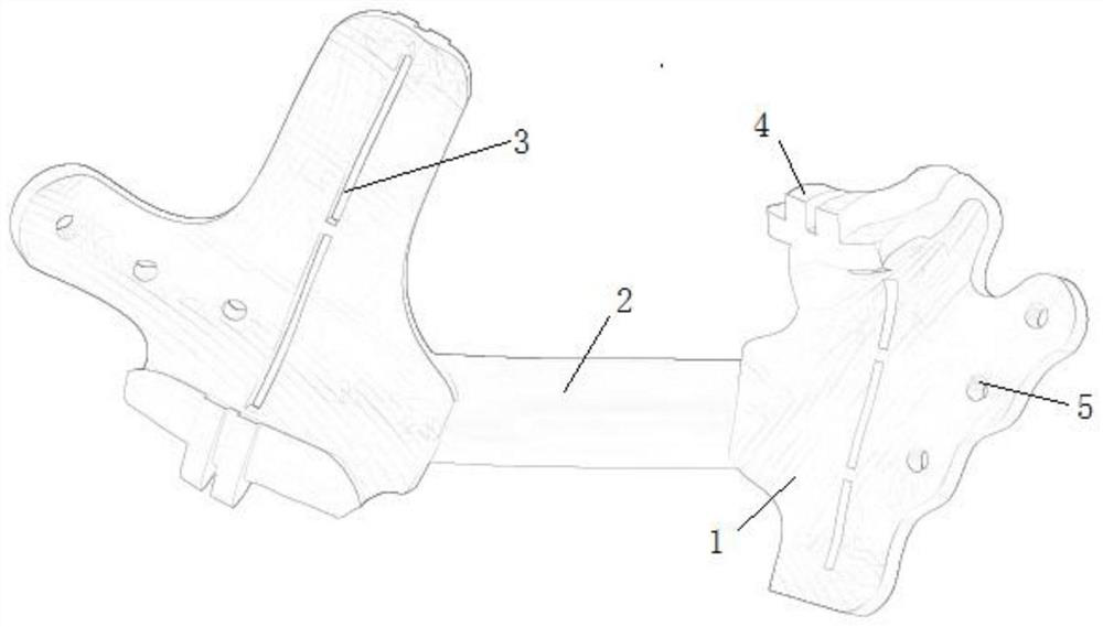 Mandibular osteotomy guide plate capable of retaining apodeum and production method thereof