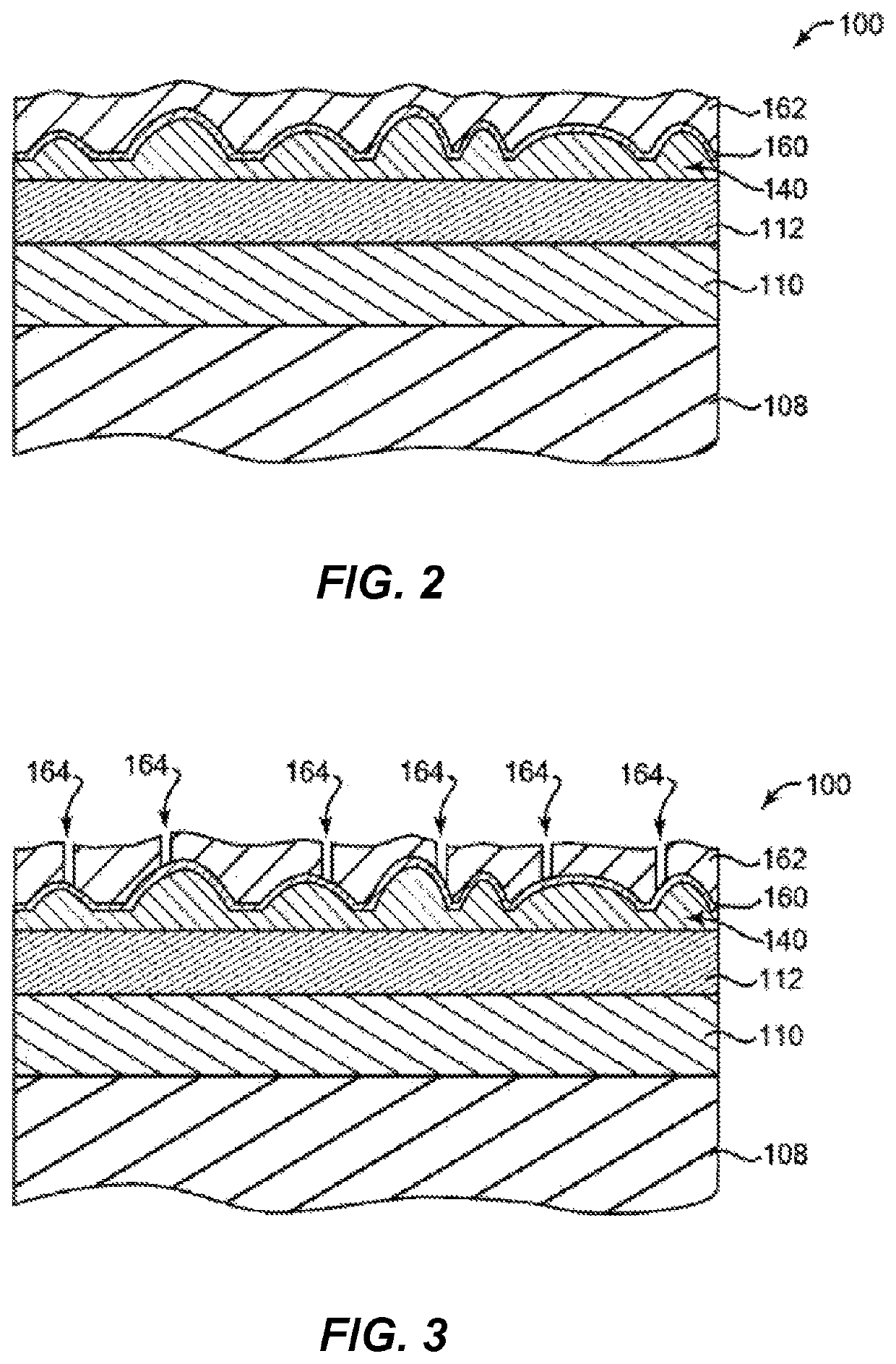 Thin-film semiconductor optoelectronic device with textured front and/or back surface prepared from etching