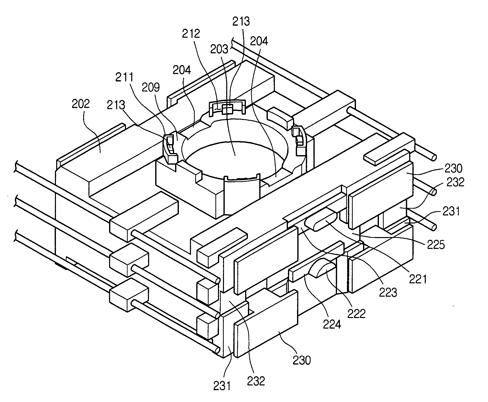 Optical pickup actuator