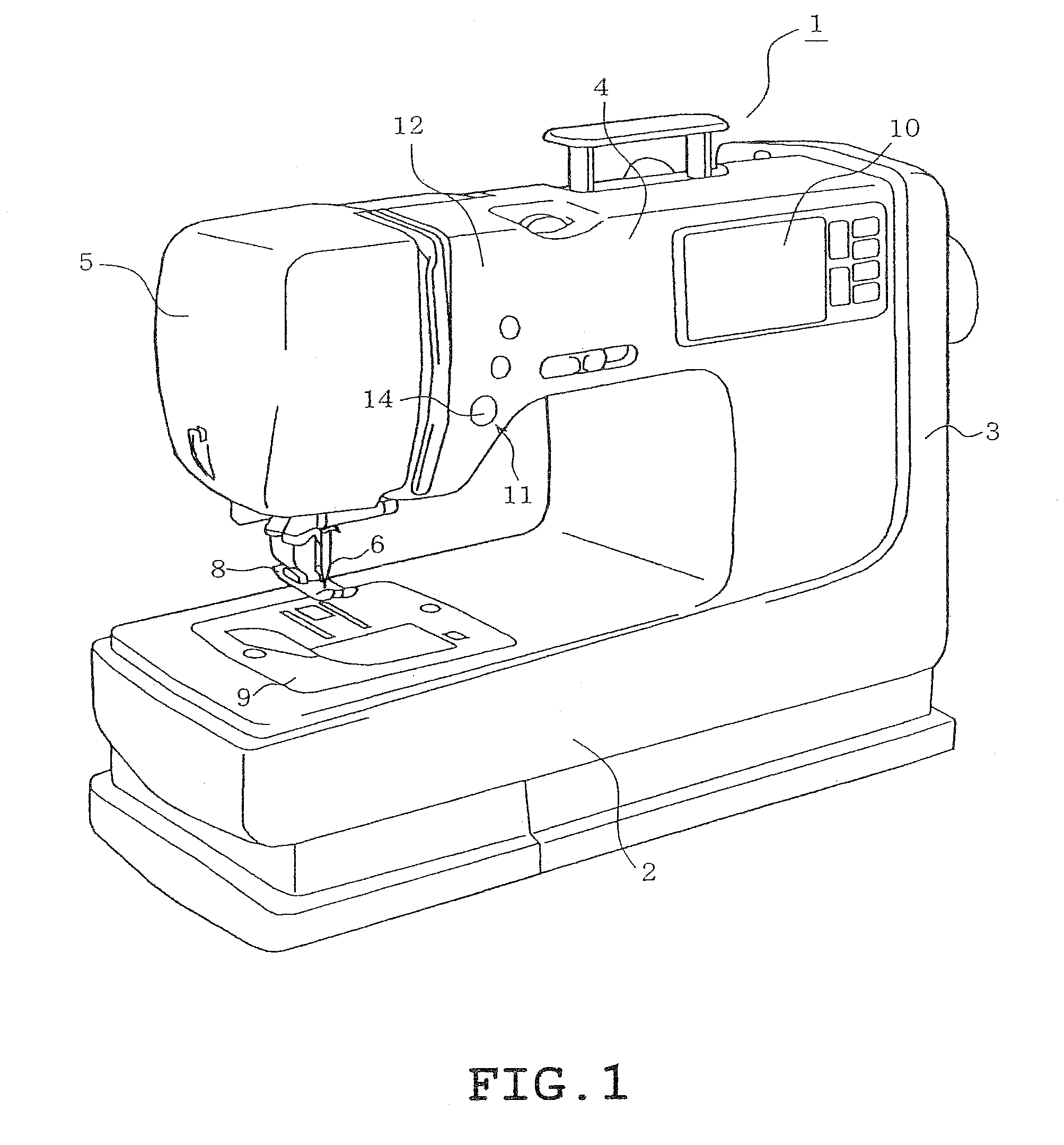 Push button switch device and sewing machine provided therewith