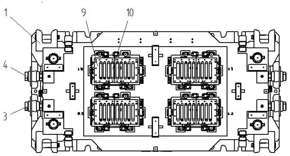 Multi-water-channel hot stamping die