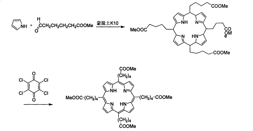 Intermediary tetrasubstituted chlorin compound and application thereof in the field of medicines