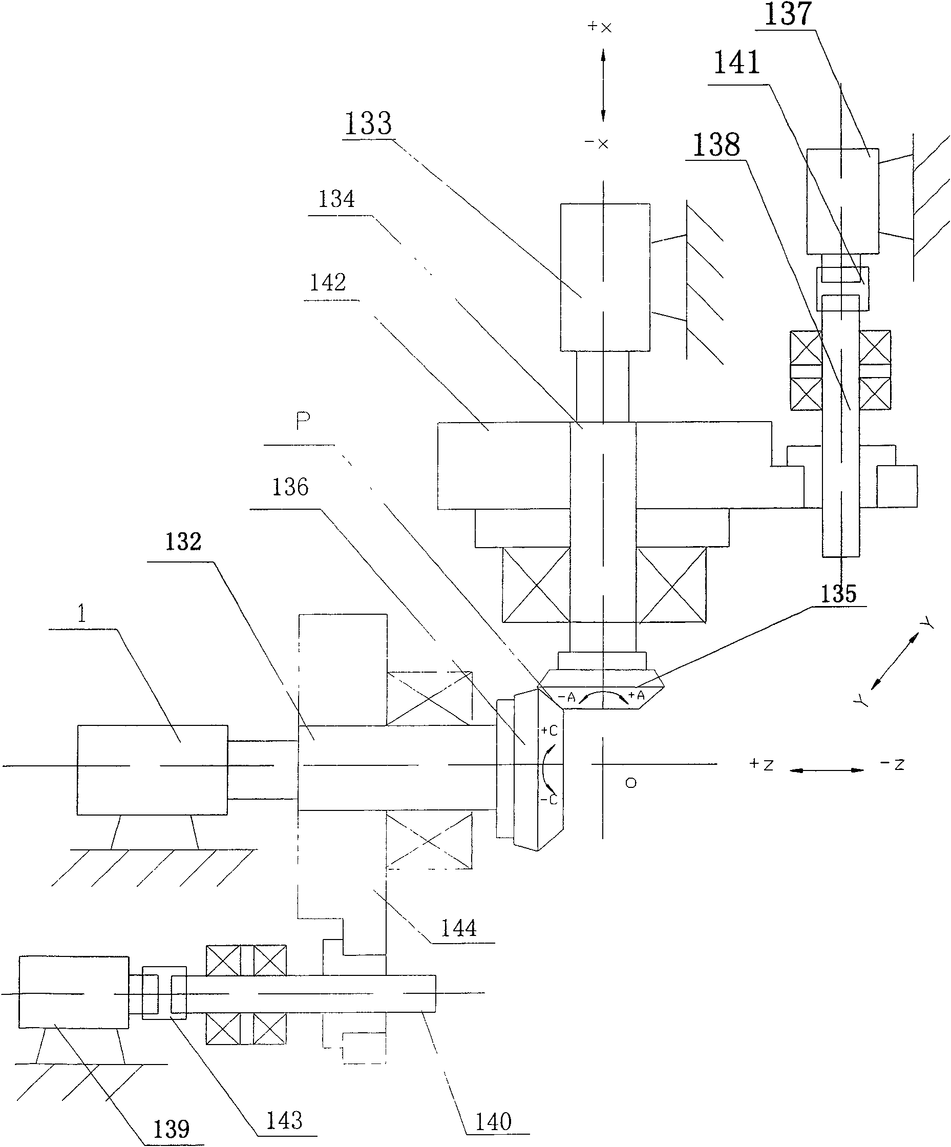 Braking torque loading device of digital control spiral bevel gear lapping machine and control method