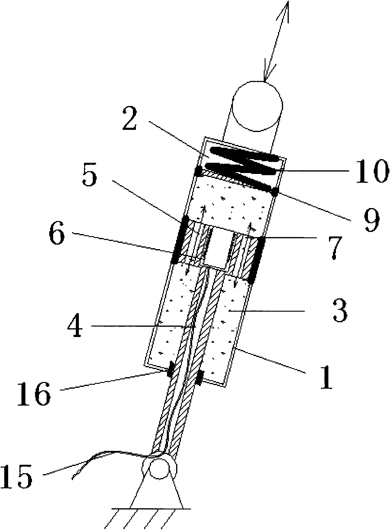 Variable damping shock absorber and drum washing machine using shock absorber