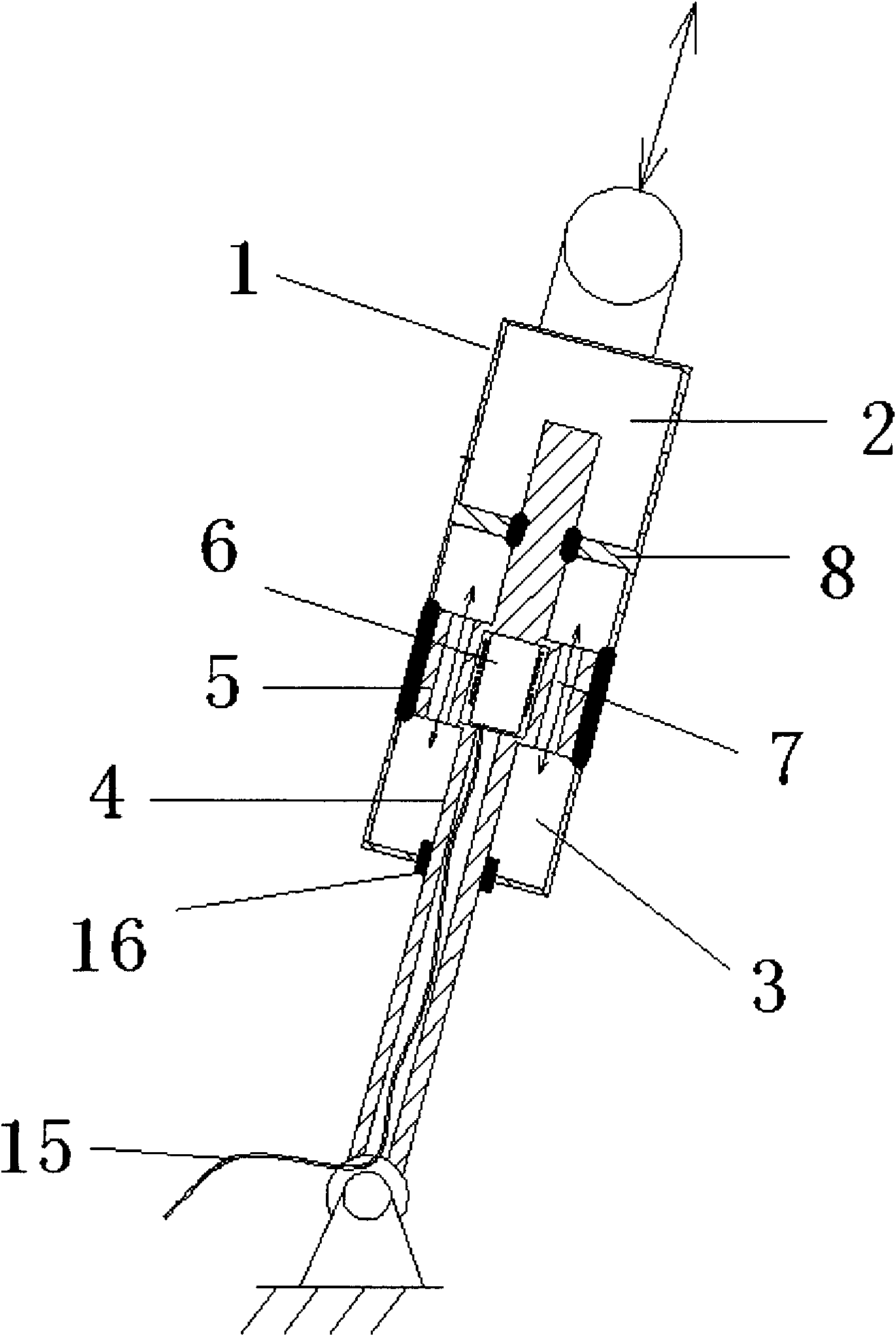 Variable damping shock absorber and drum washing machine using shock absorber