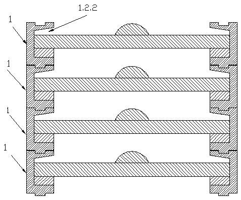 Carbon fiber plate anti-deformation baking support