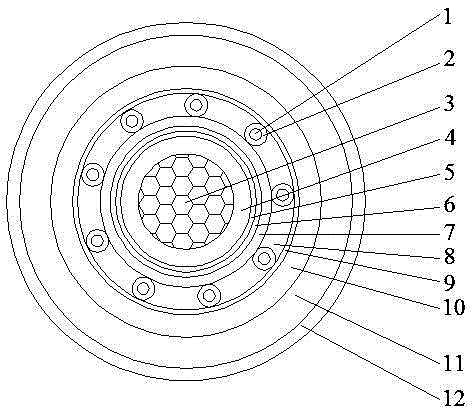 Power-control composite integrated water-blocking cable for urban rail transit