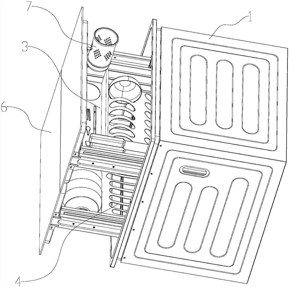 Embedded disinfection cabinet