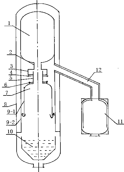Gasifier device for efficient slag removal with separation and heat recovery