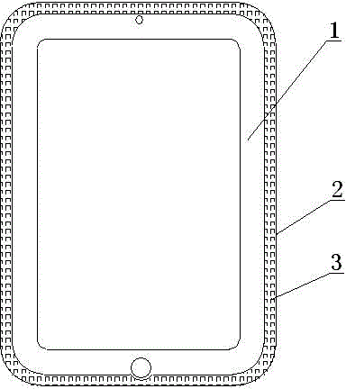 Anti-sliding tablet computer