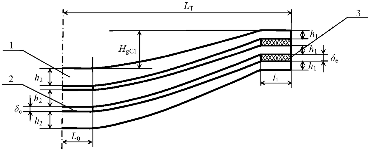 Matching design method for isomorphic parabolic type taper-leaf spring pre-clamping stress