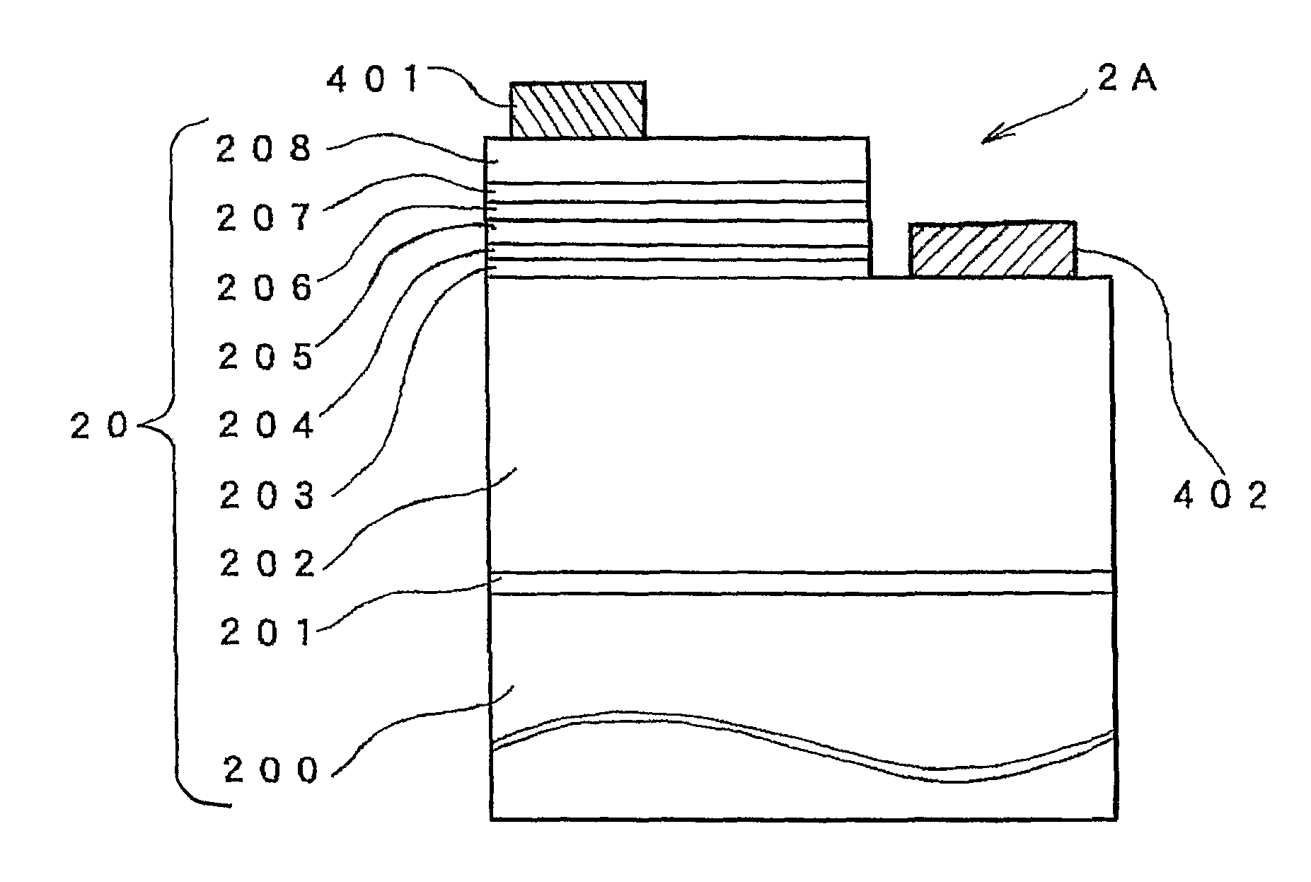 Gallium nitride-based semiconductor stacked structure, production method thereof, and compound semiconductor and light-emitting device each using the stacked structure