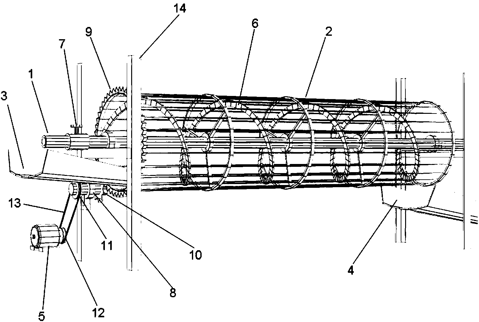 Cleaning device of dryland lotus root vermicelli production technology