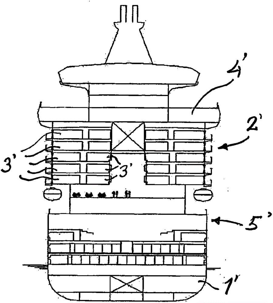 A floating structure, ship, especially a monohull cruise ship or similar structure