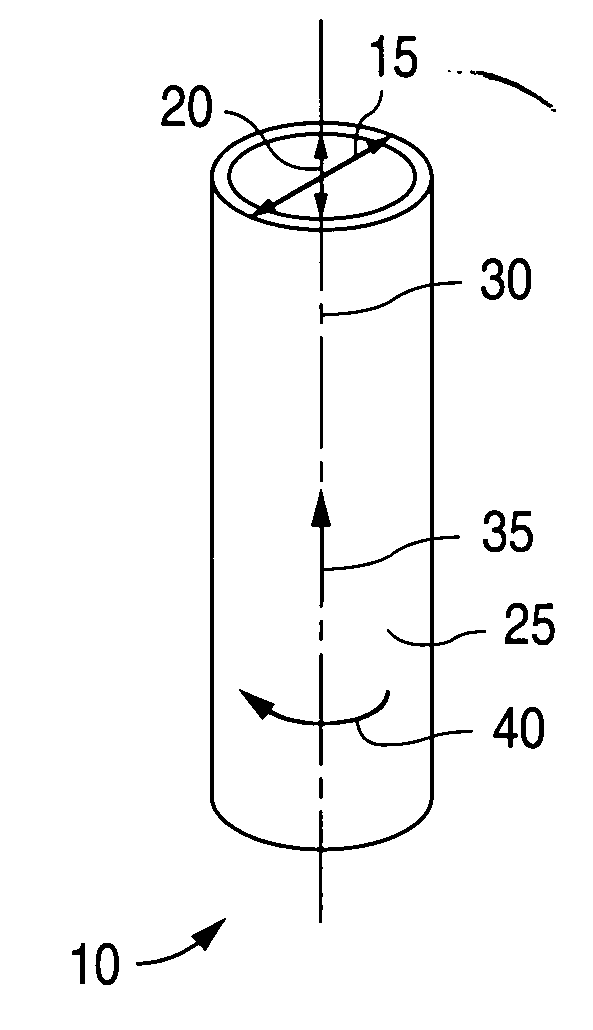Controlled deformation of a polymer tube with a restraining surface in fabricating a medical article