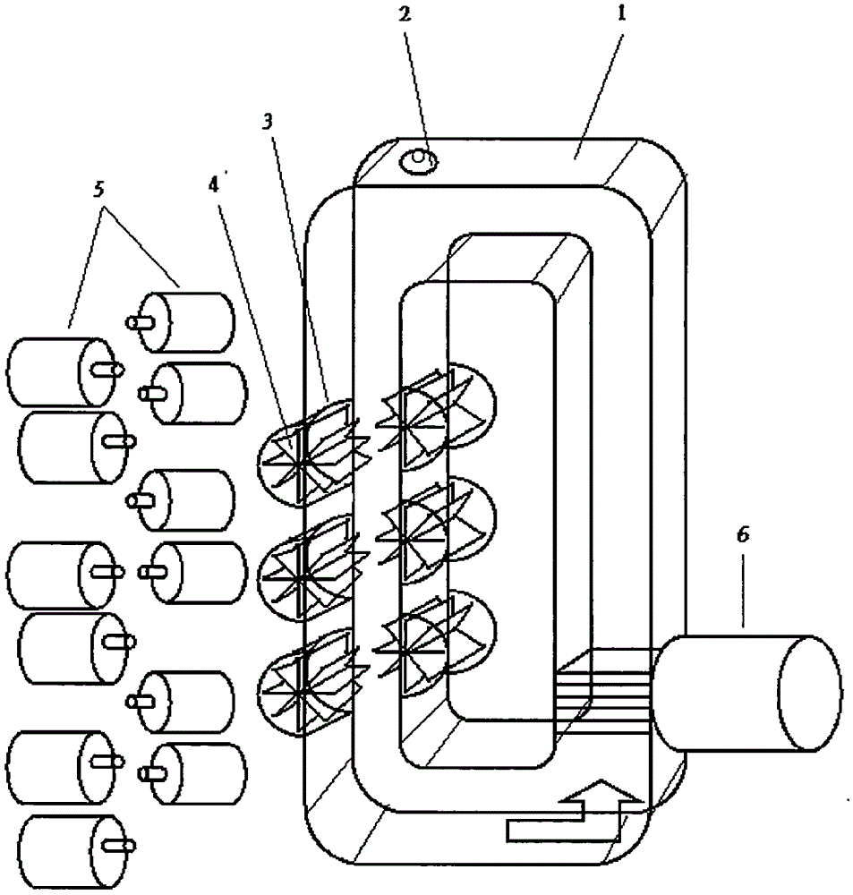 Combined pressurized circulating hydroelectric unit