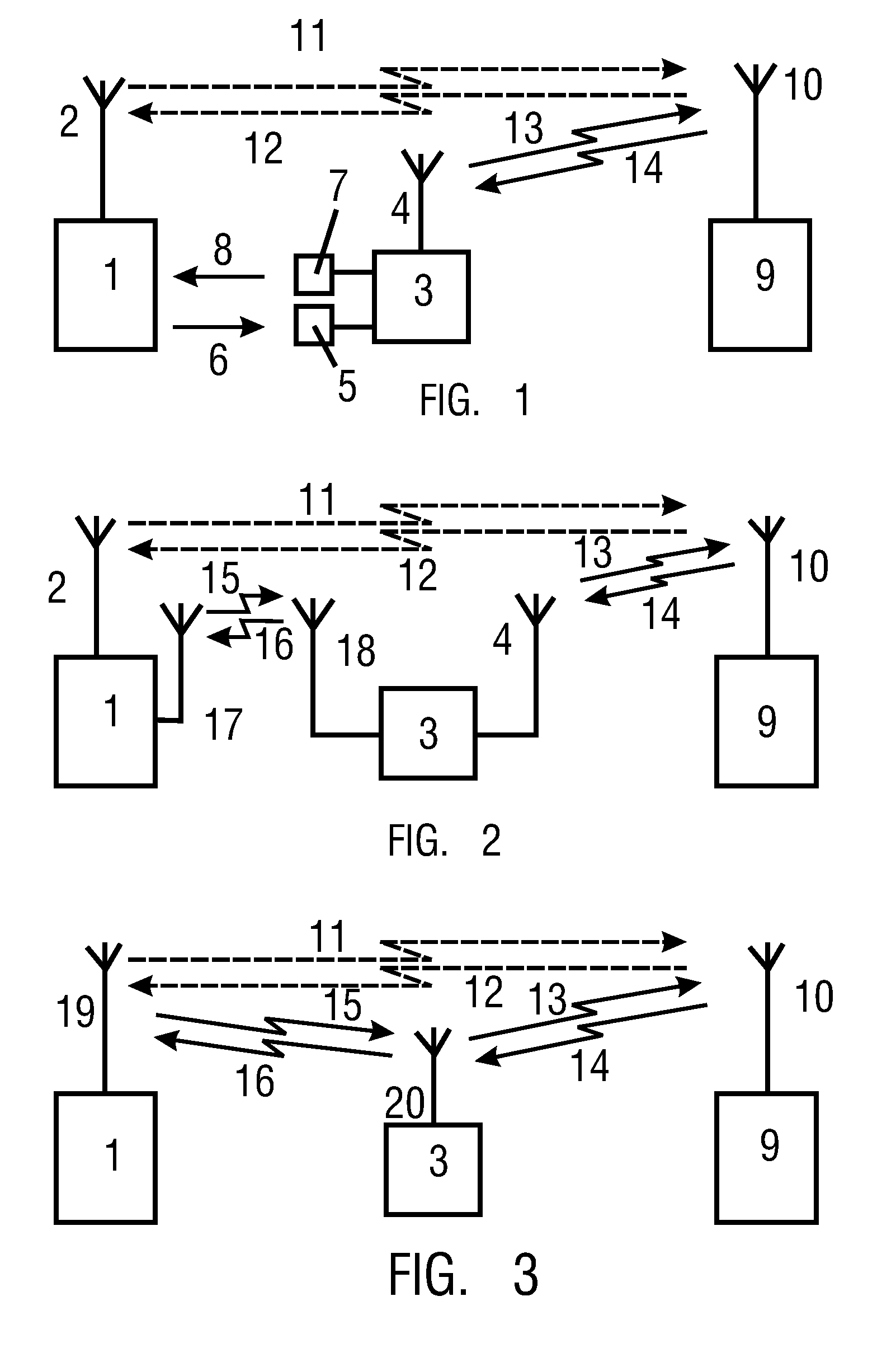 Method of transmitting a message in a mobile communications system using a mobile repeater