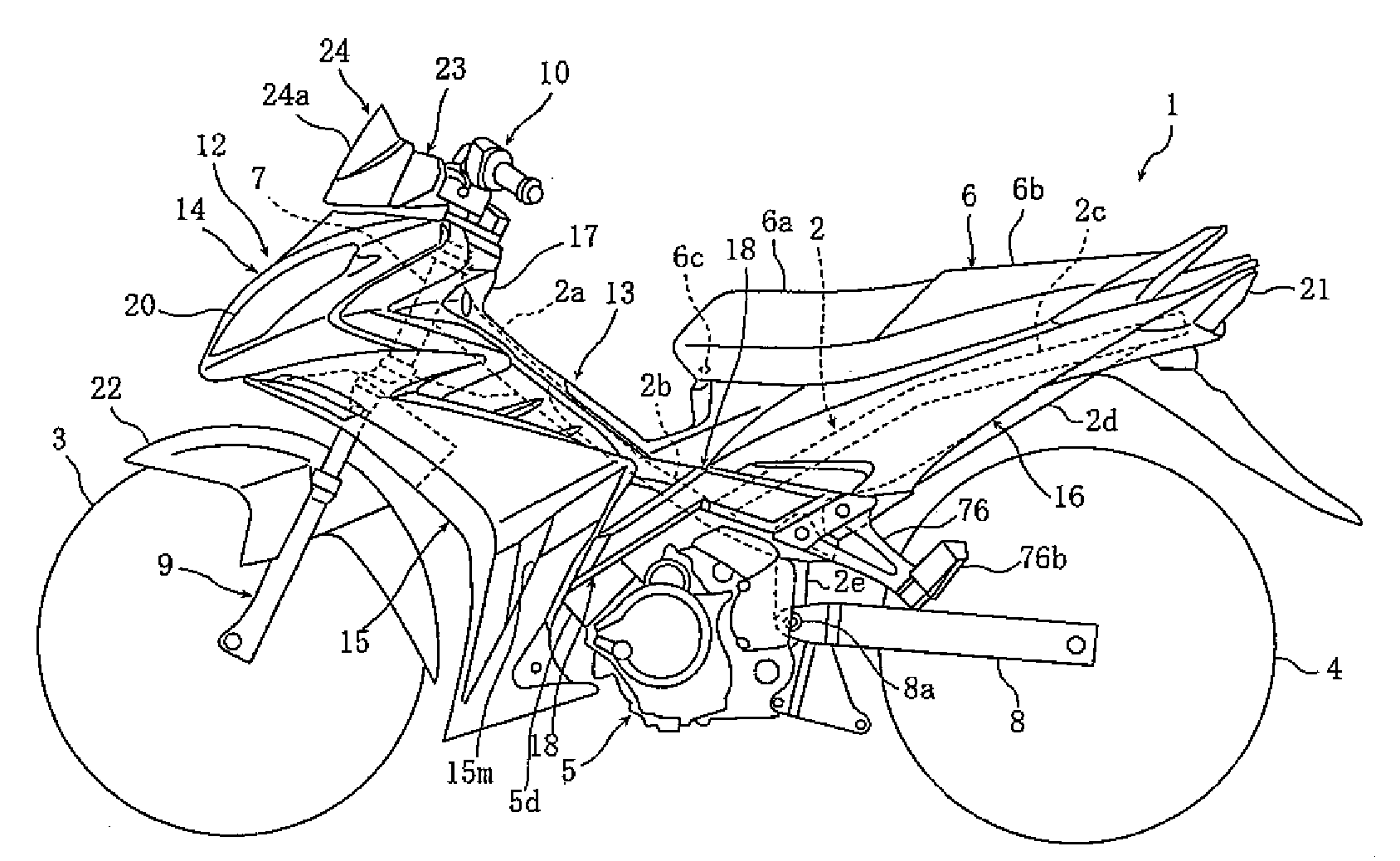 Structure of Side Cover for Motorcycle
