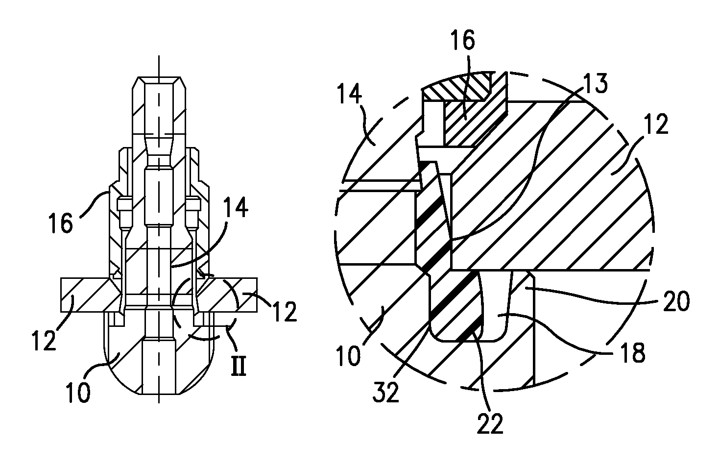 Tire valve and molding seal for a tire valve