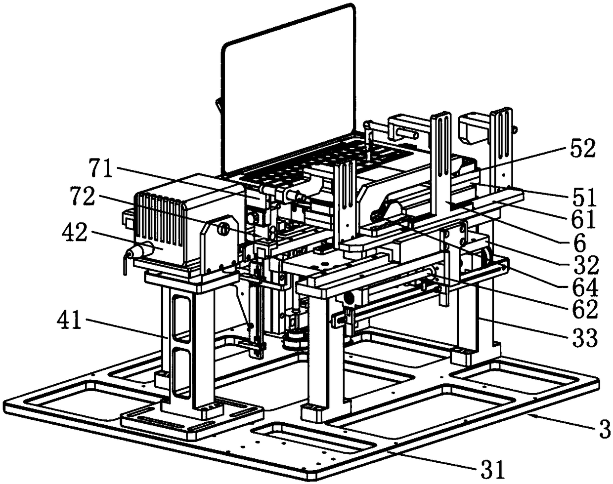 Automatic acoustic testing device applied to notebook computer