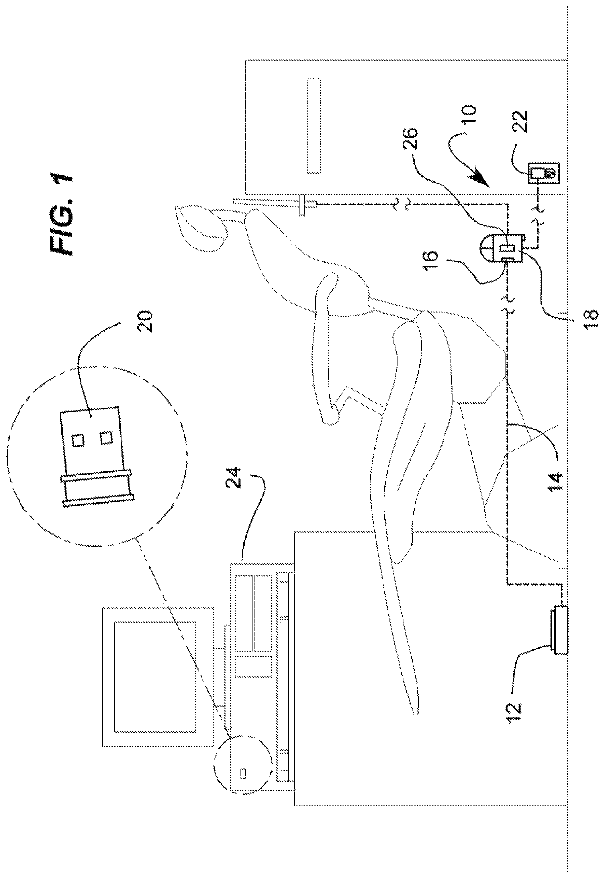 Pneumatically actuated computer input device