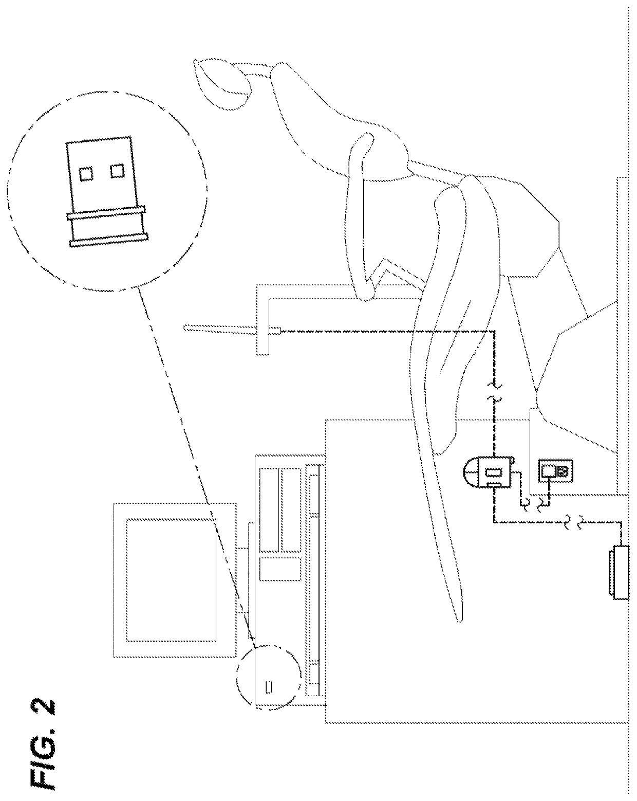 Pneumatically actuated computer input device