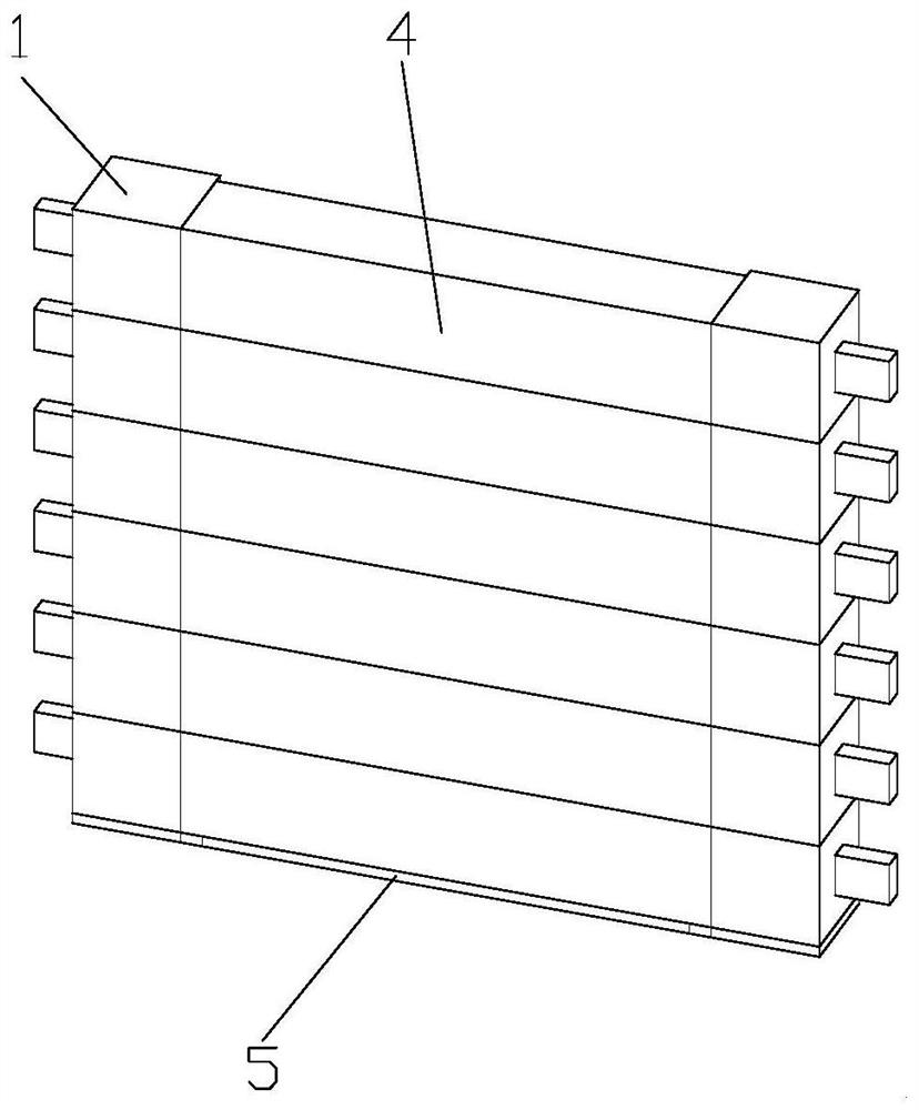 Green energy-saving fabricated building wall and construction method thereof