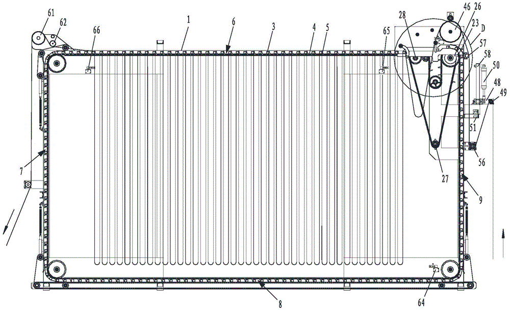 Method for using cloth hanging and cooling machine