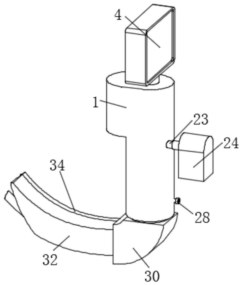 Visual laryngoscope with decontamination and medicine spraying functions for laryngology department