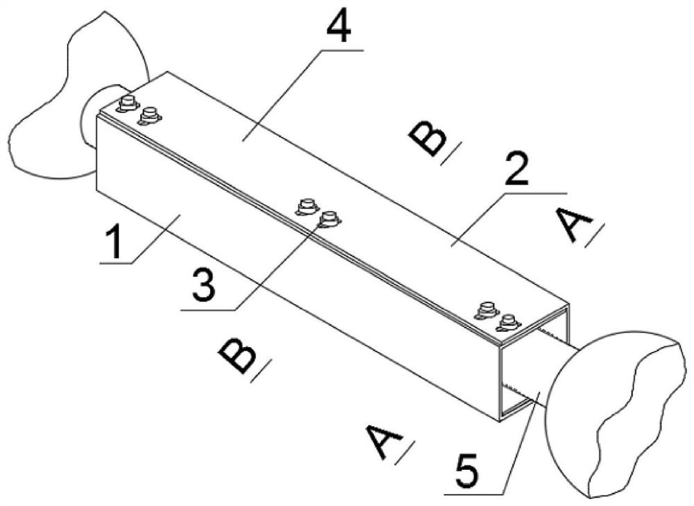 Reinforcement device and method for a curved compression bar