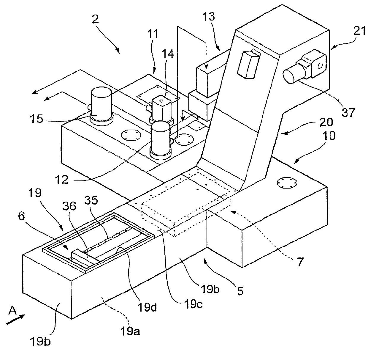 Chip disposal device of machine tool